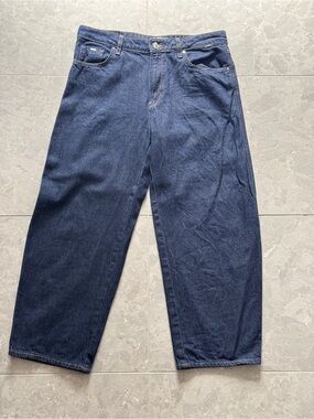 Mavi Women's Relaxed Jeans in Dark Blue Denim
